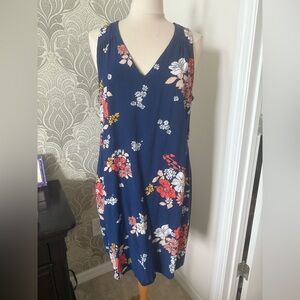 Old Navy Floral Dress - Navy and Coral